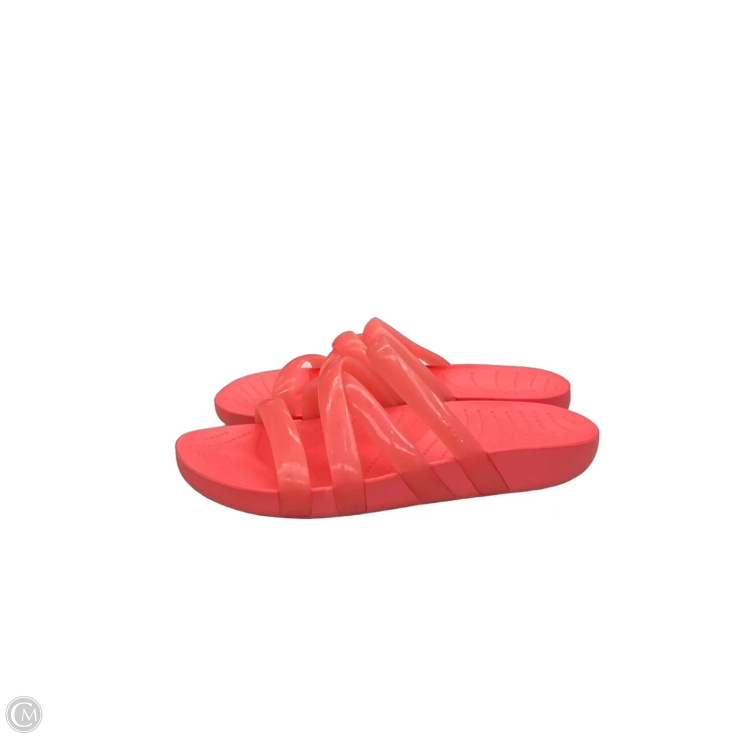 Sandals Flats By Crocs In Coral, Size: 8