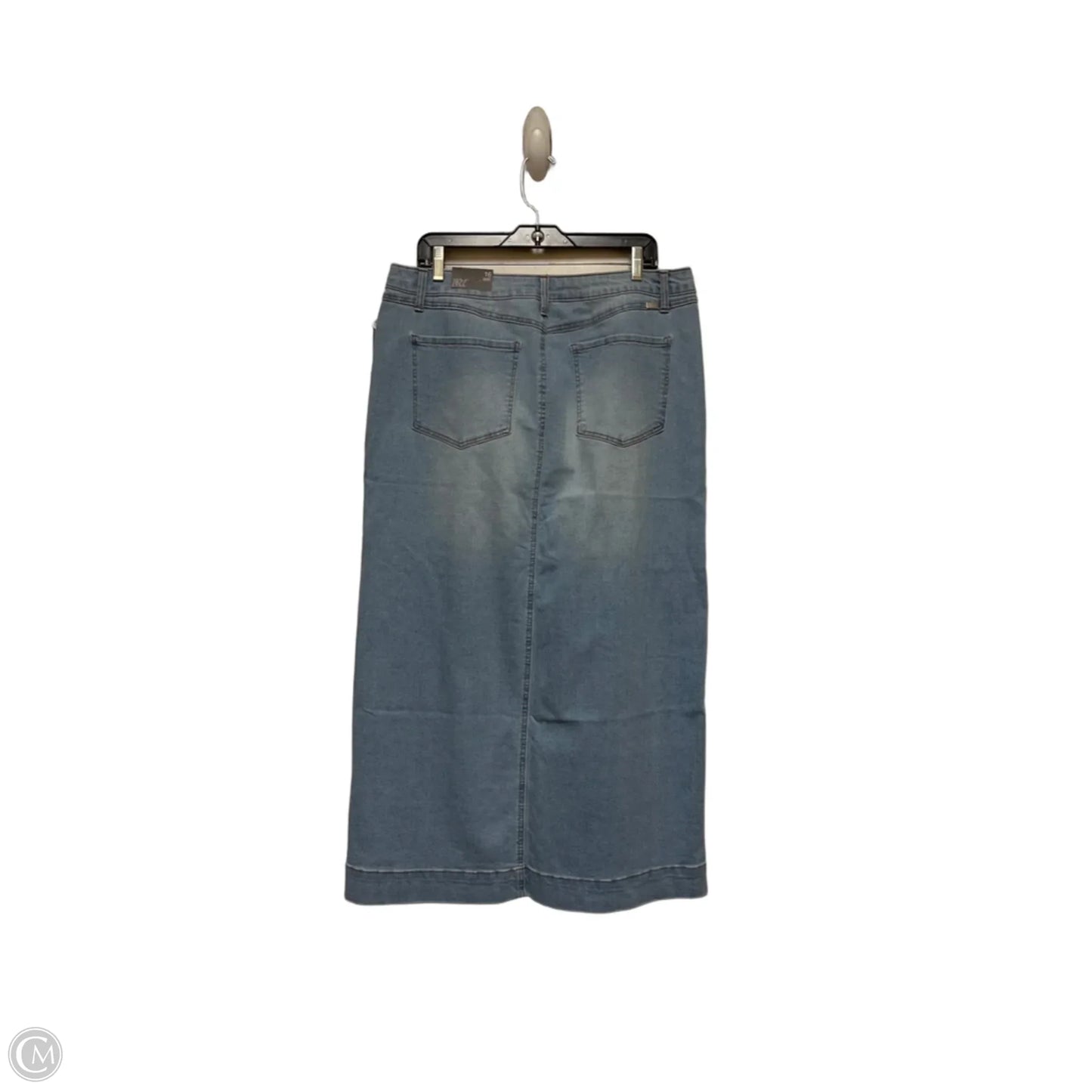 Skirt Midi By 1822 Denim In Blue Denim, Size: 16