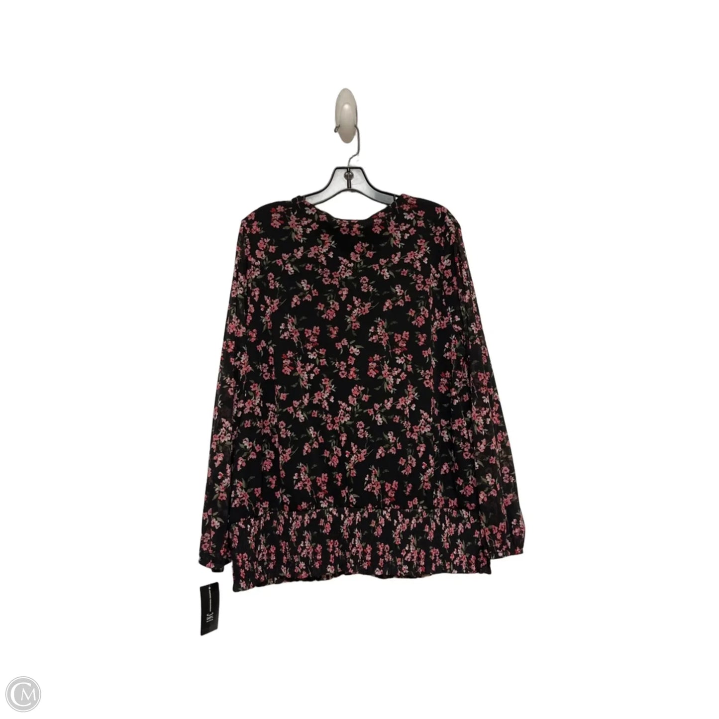 Top Long Sleeve By Inc In Floral Print, Size: Xl