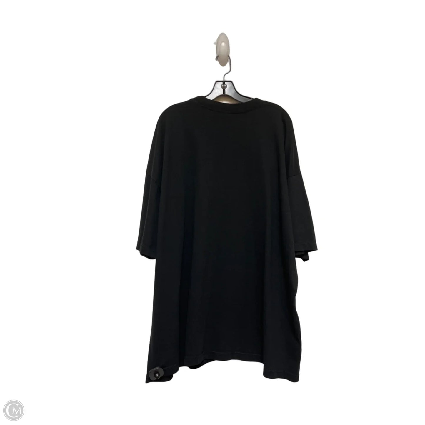 Top Short Sleeve Basic By Clothes Mentor In Black & Purple, Size: 3x