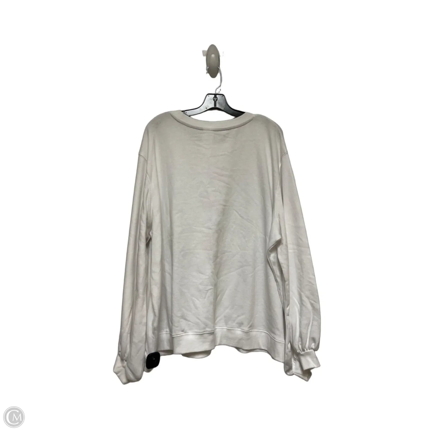 Sweatshirt Hoodie By Disney Store In Pink & White, Size: 3x