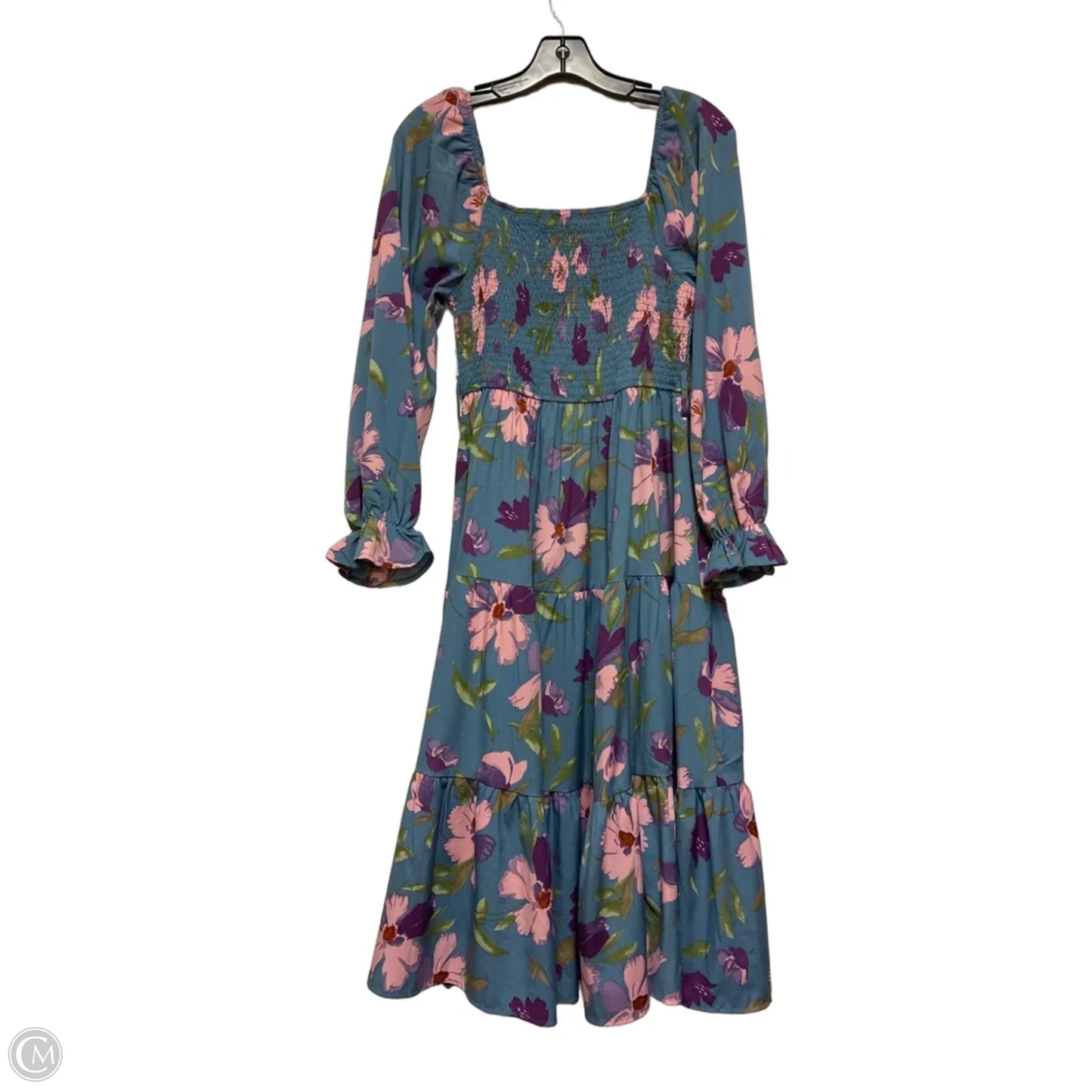 Dress Casual Midi By Simplee In Floral Print, Size: M