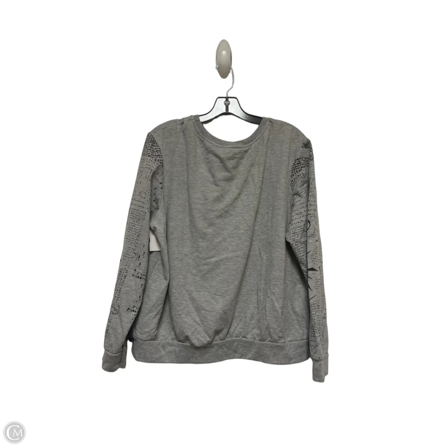 Top Long Sleeve By Clothes Mentor In Black & Grey, Size: Xl