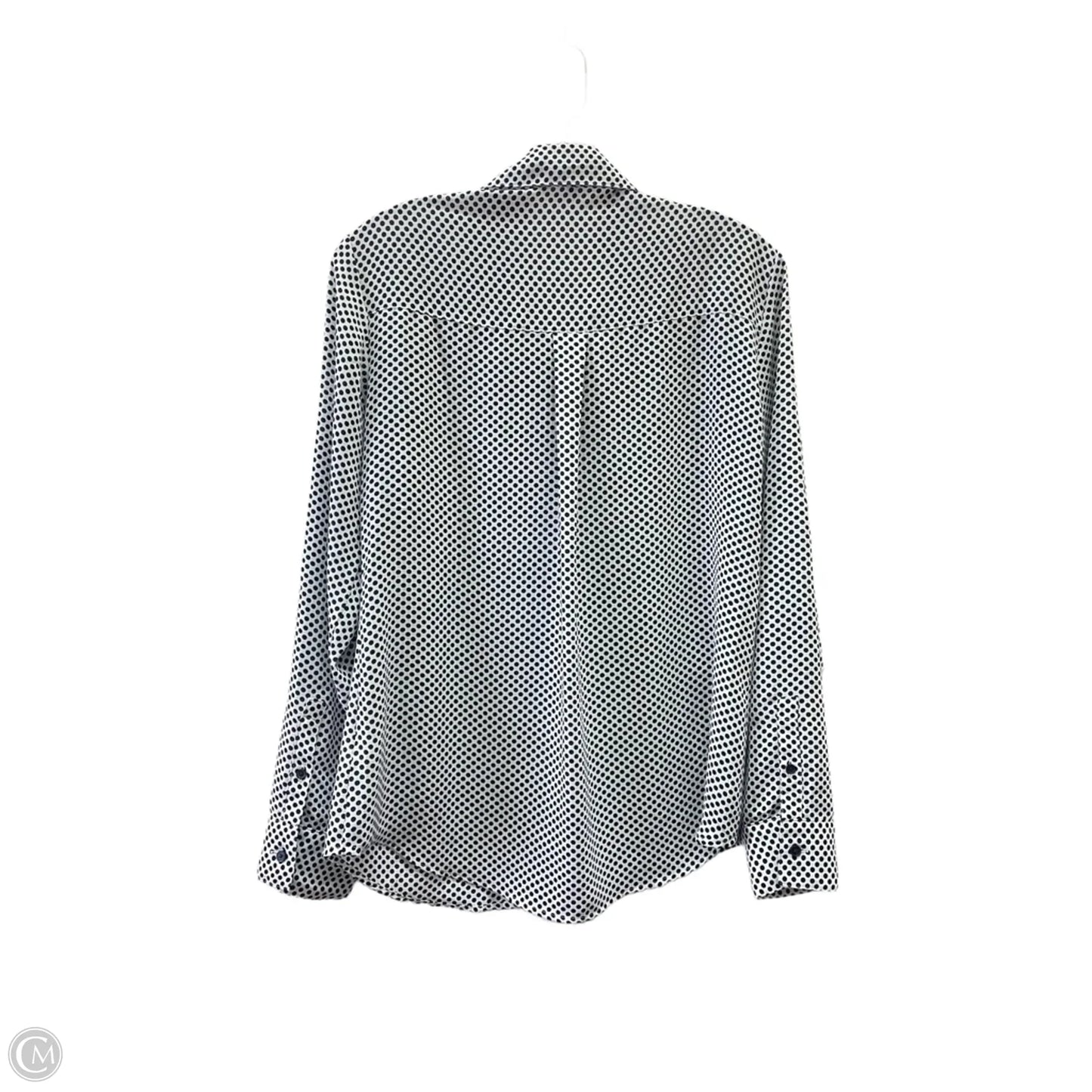 Top Long Sleeve By Express In Black & White, Size: M