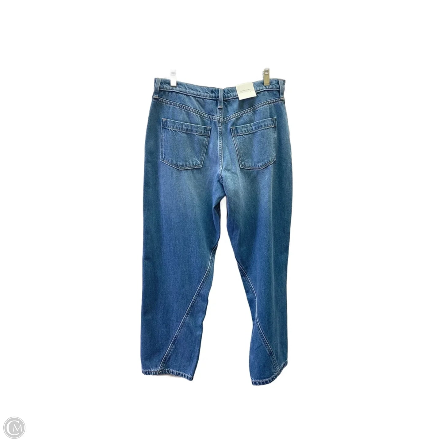 Jeans Straight By Banana Republic In Blue Denim, Size: 8