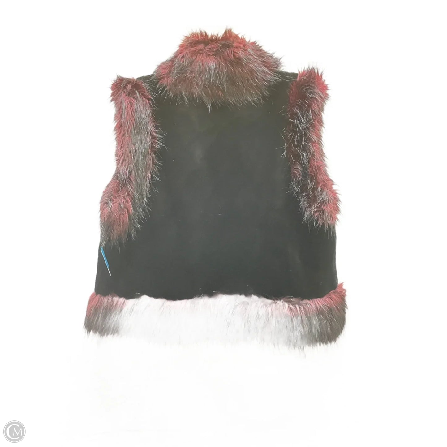 Vest Faux Fur & Sherpa By OUTDOORS EDITION In Black & Red, Size: L