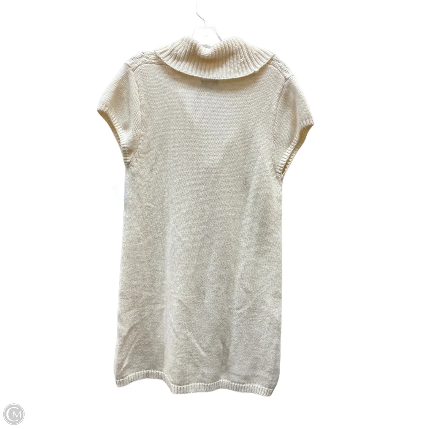 Vest Sweater By Express In Cream, Size: L