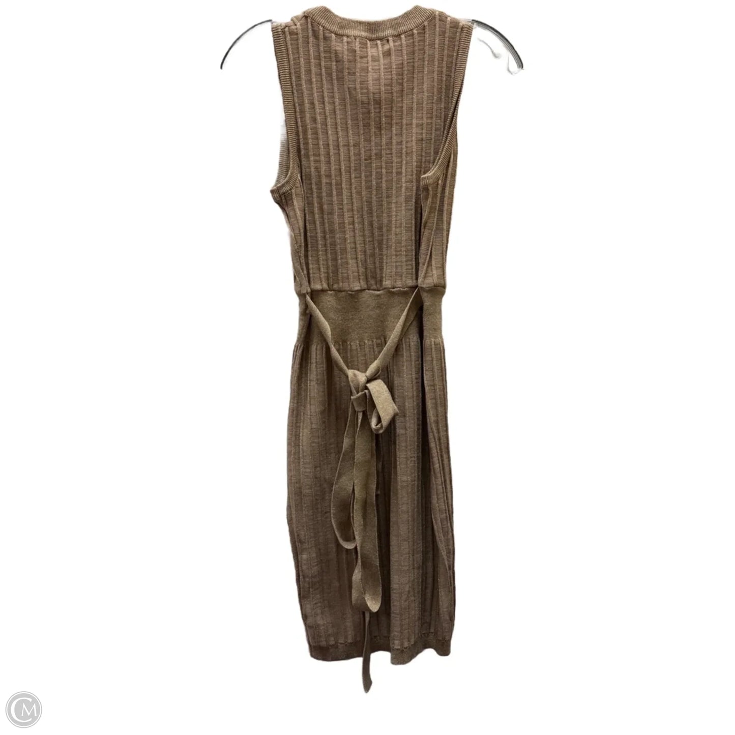 Dress Casual Midi By delovest In Taupe, Size: