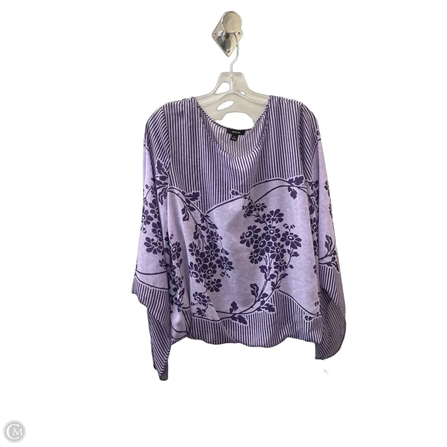 Top Long Sleeve By Alfani In Purple, Size: Xl