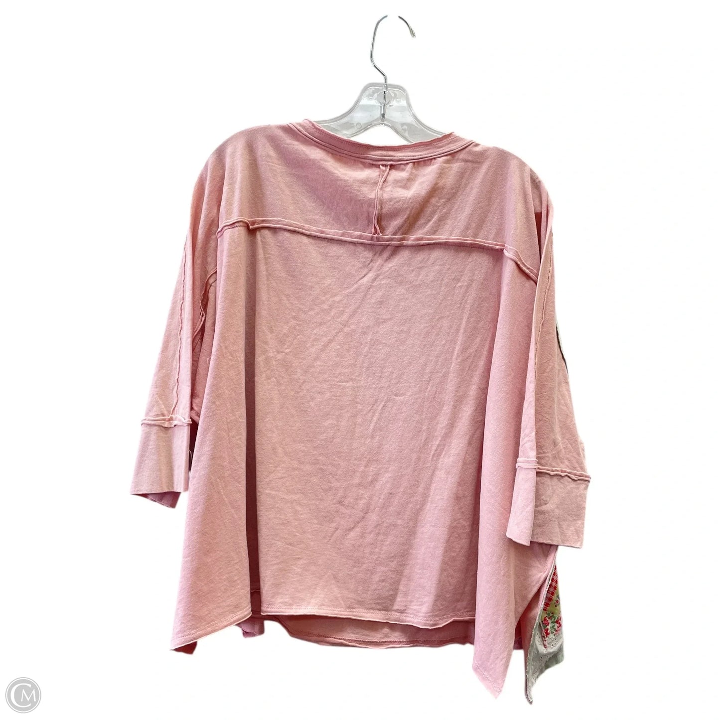 Top 3/4 Sleeve By Easel In Pink, Size: M
