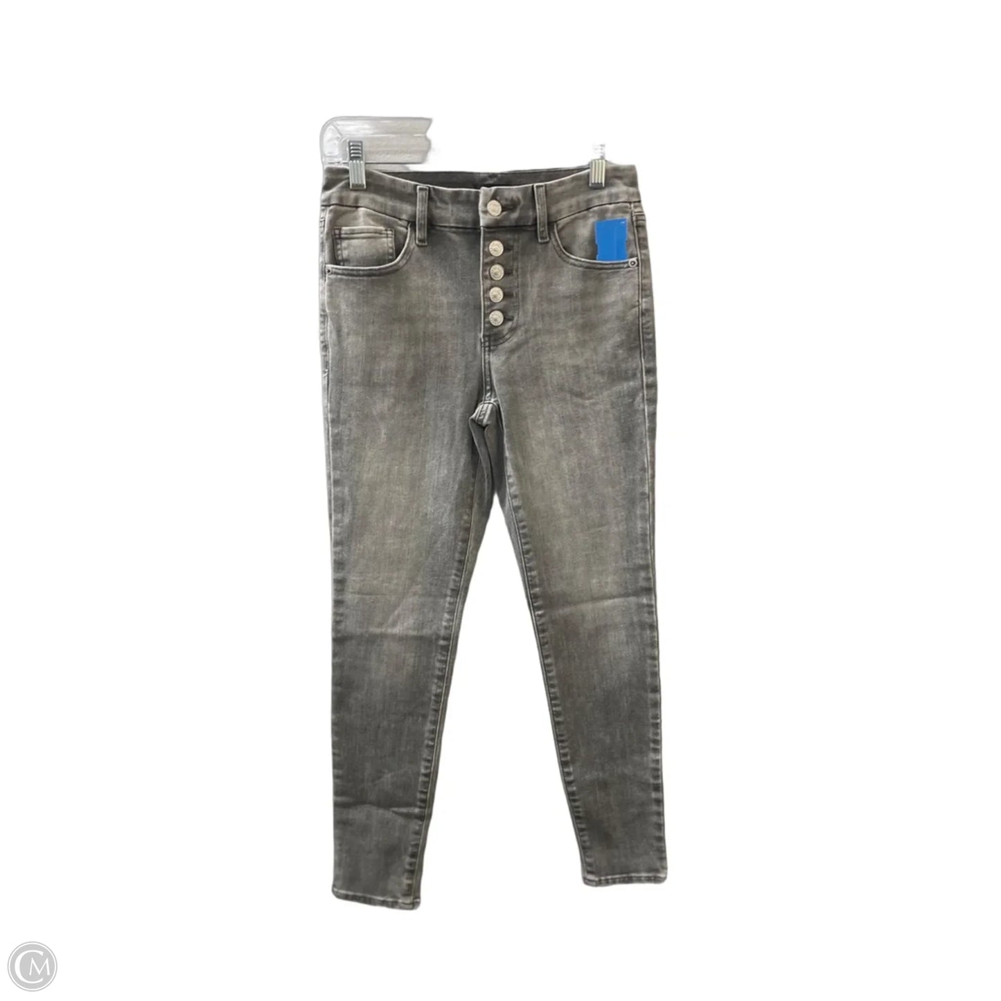 Jeans Skinny By Express In Grey Denim, Size: 2