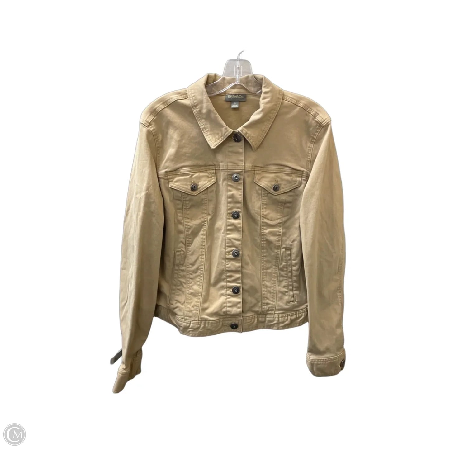 Jacket Other By Style And Company In Tan, Size: Xl