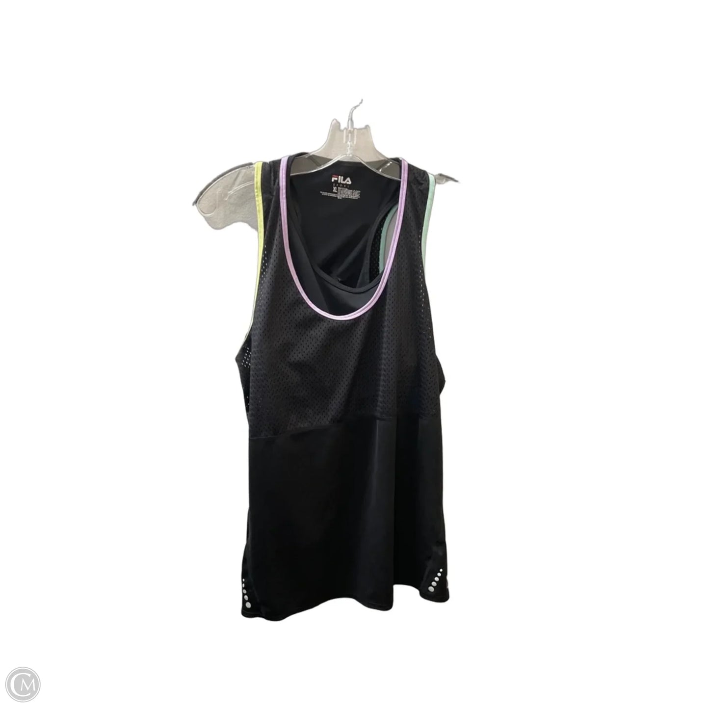 Athletic Tank Top By Fila In Black, Size: Xl