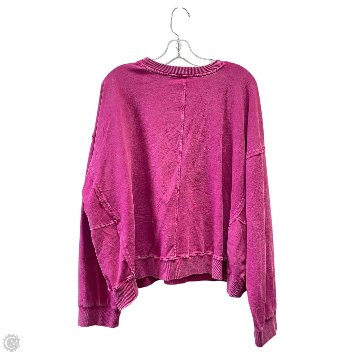 Sweatshirt Crewneck By Easel In Pink, Size: L