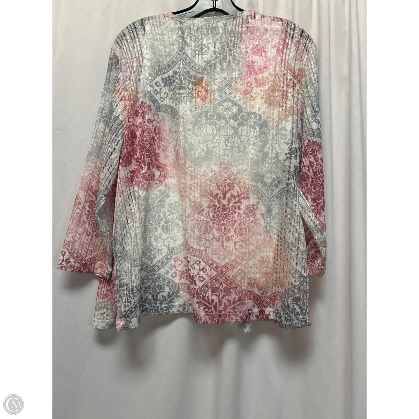 Top 2pc Long Sleeve By Alfred Dunner In Pink, Size: S