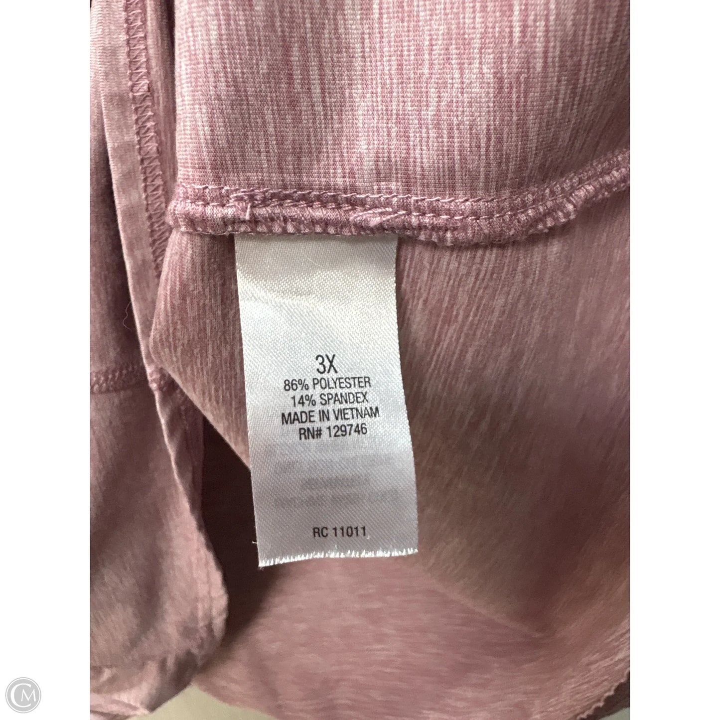 Top Long Sleeve By Clothes Mentor In Pink, Size: 3x