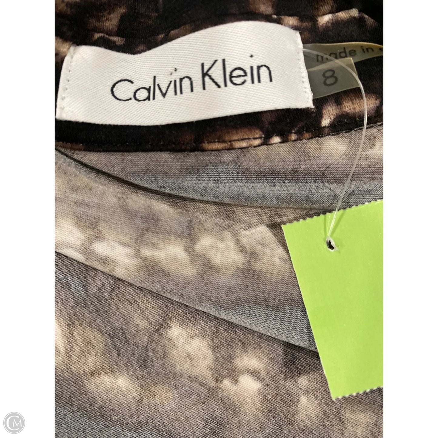 Dress Casual Midi By Calvin Klein In Black, Size: M