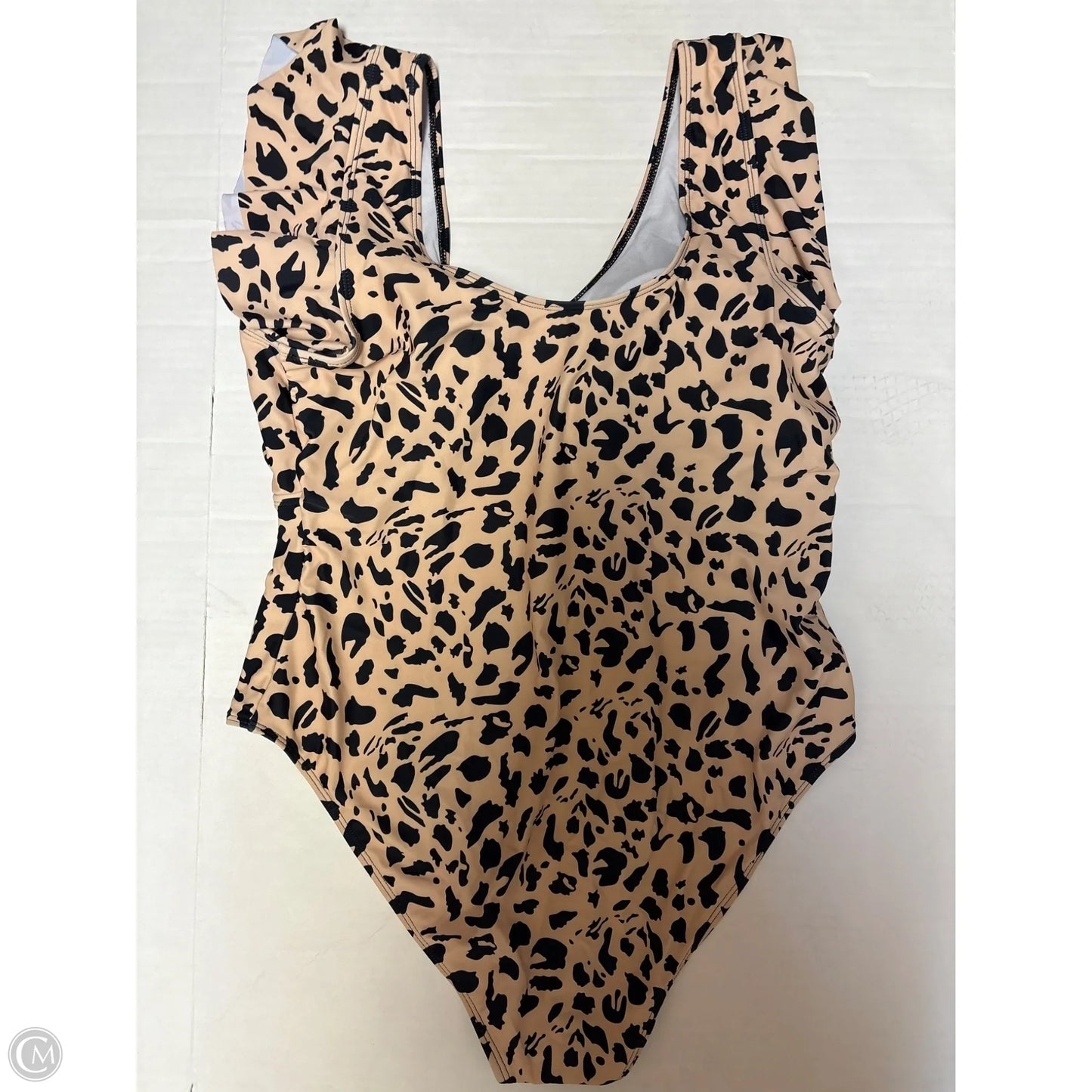 Swimsuit By Clothes Mentor In Animal Print, Size: 3x