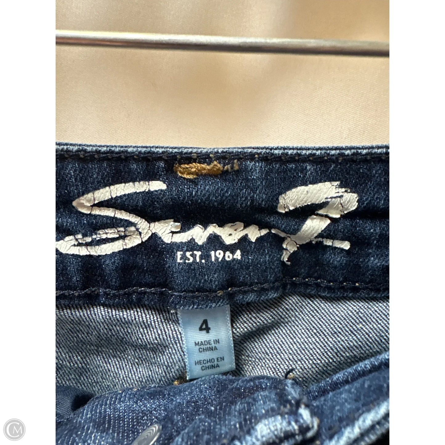 Shorts By Seven 7 In Blue Denim, Size: 4