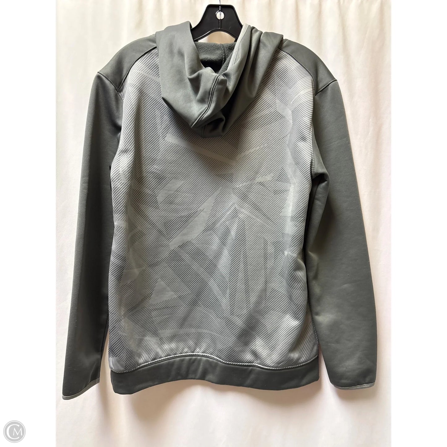 Sweatshirt Hoodie By Reebok In Green, Size: L