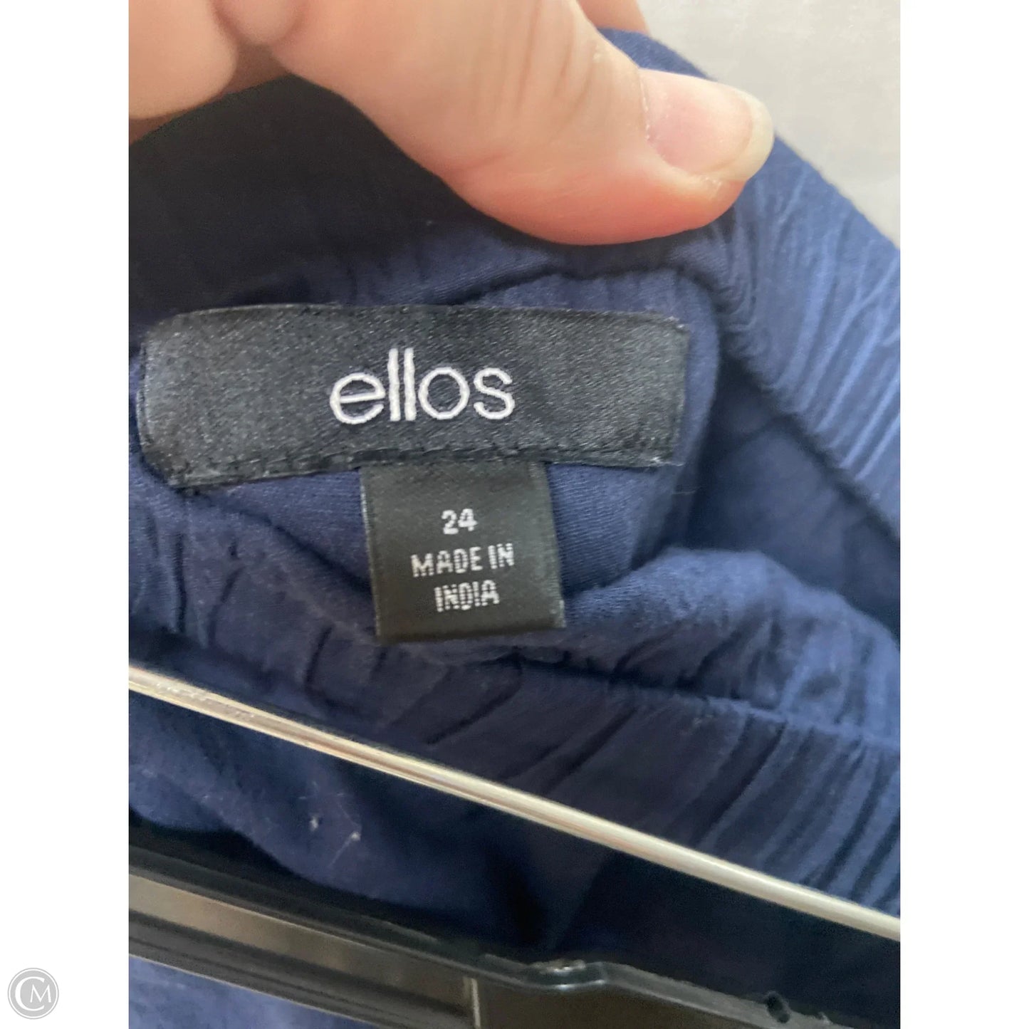Skirt Midi By Ellos In Navy, Size: 3x