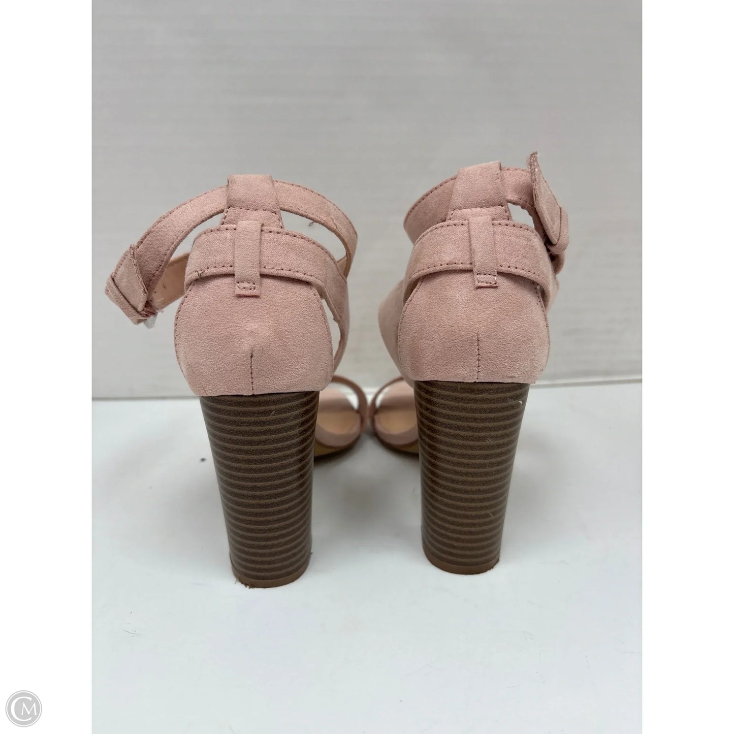 Shoes Heels Block By Clothes Mentor In Pink, Size: 6.5