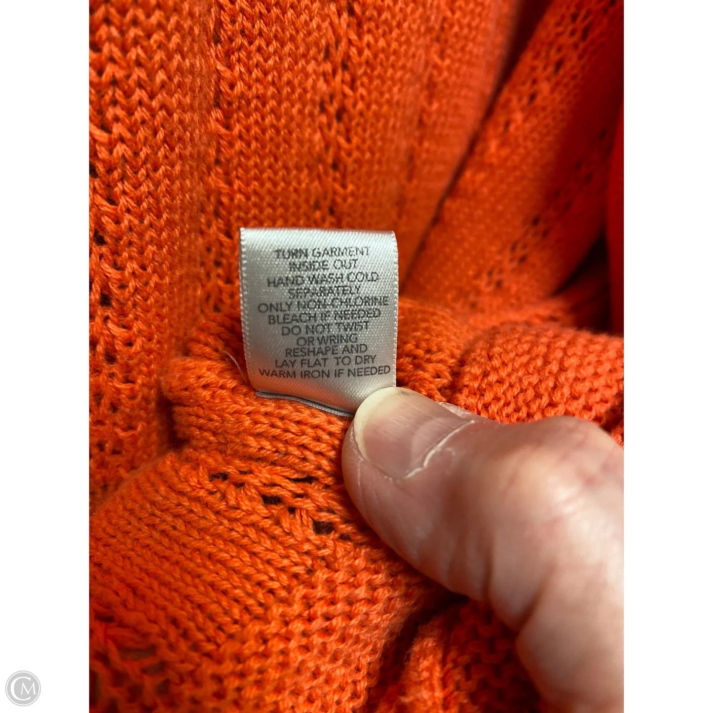 Cardigan By Cj Banks In Orange, Size: 3x