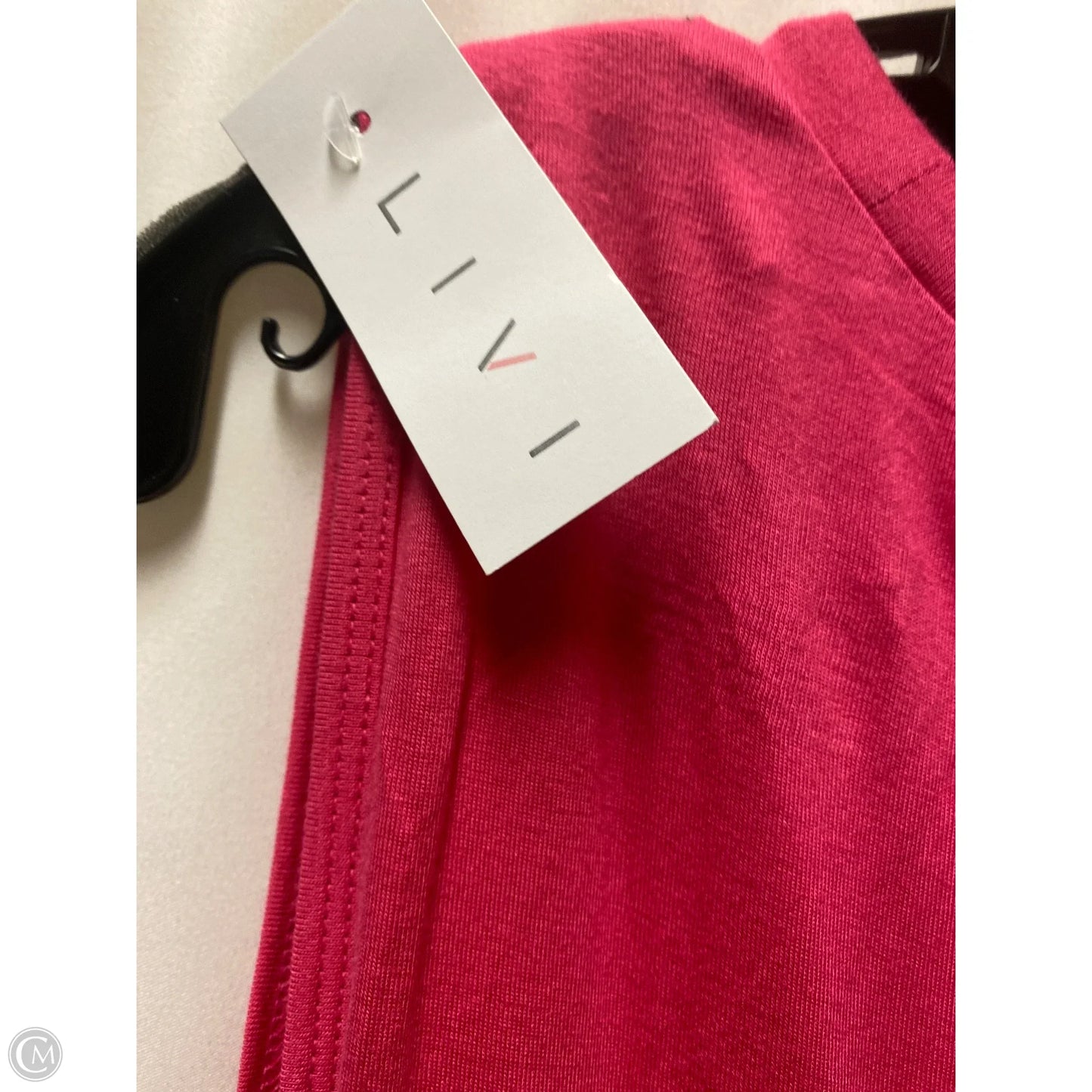 Athletic Top Short Sleeve By Livi Active In Pink, Size: 3x