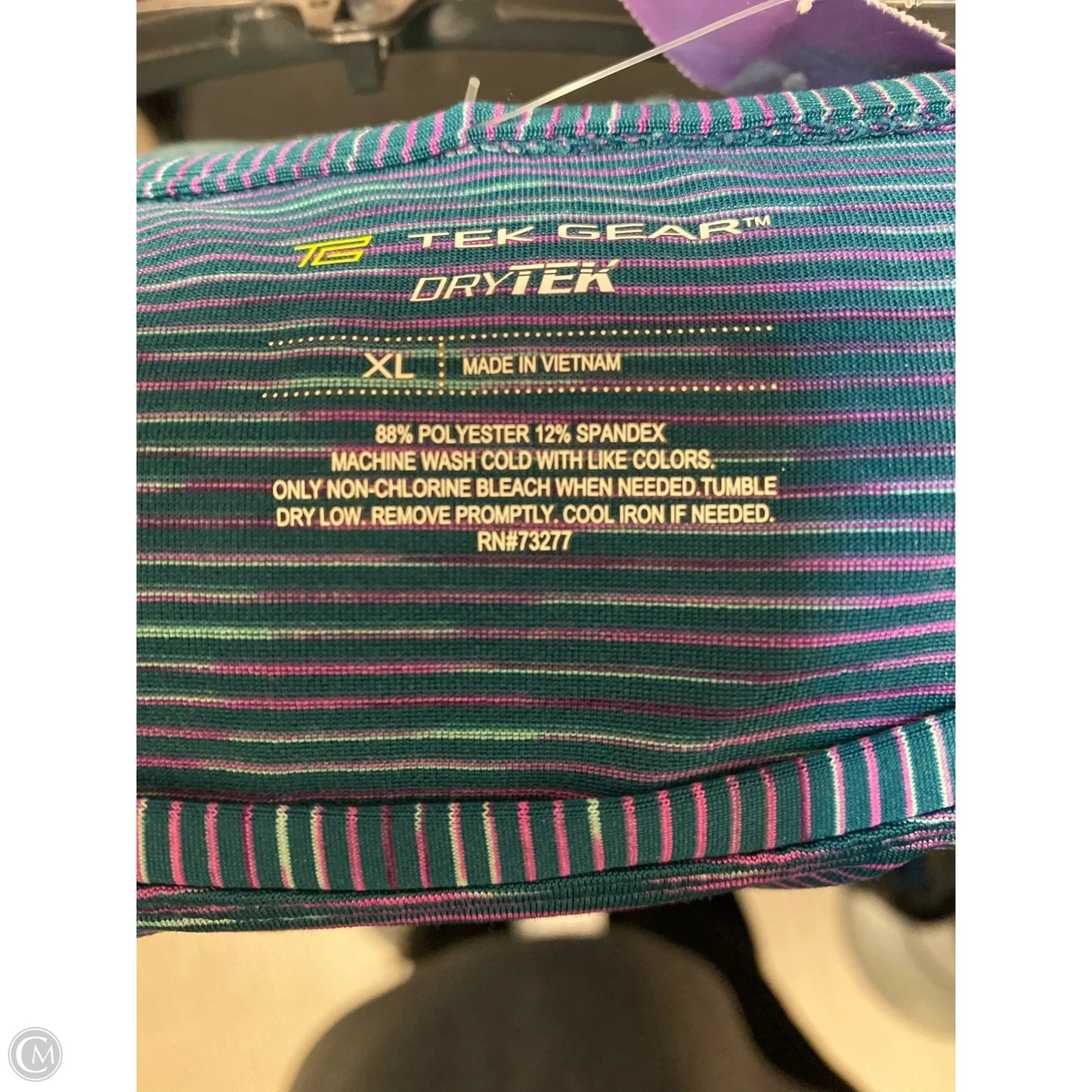 Athletic Top Long Sleeve Crewneck By Tek Gear In Blue, Size: Xl