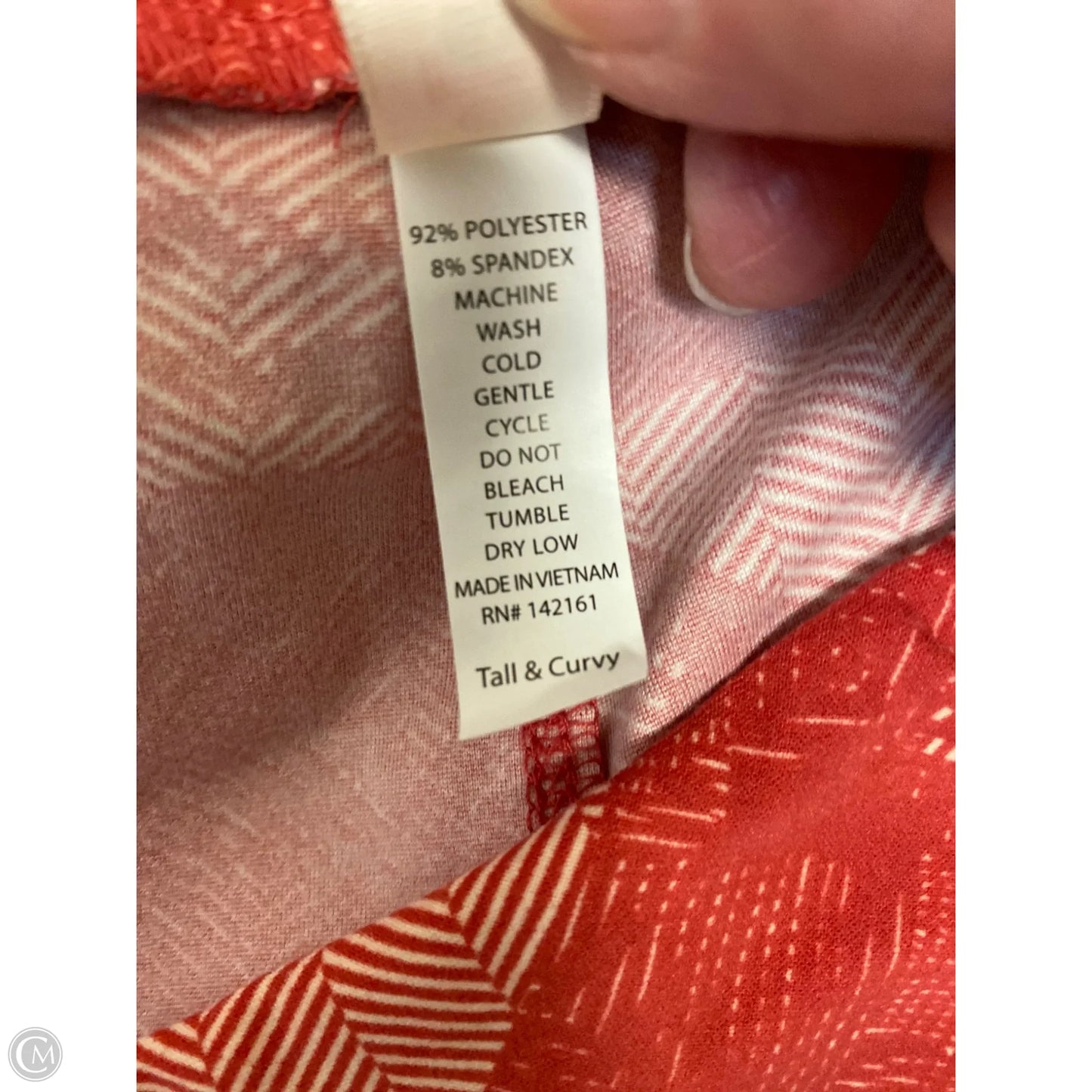 Pants Leggings By Lularoe In Pink, Size: Osfm