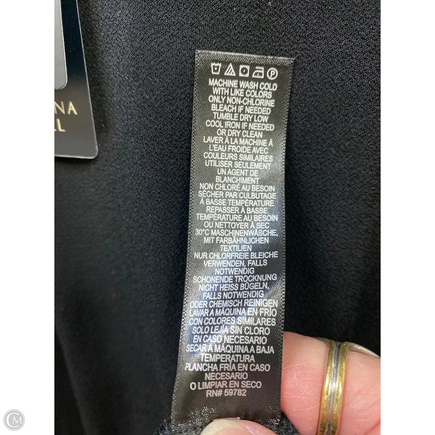 Top Short Sleeve By Adrianna Papell In Black, Size: 2x