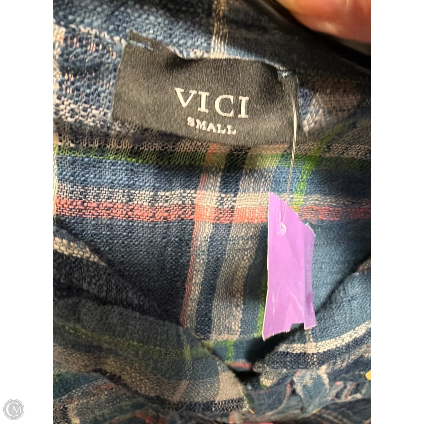 Top Short Sleeve By Vici In Blue, Size: S