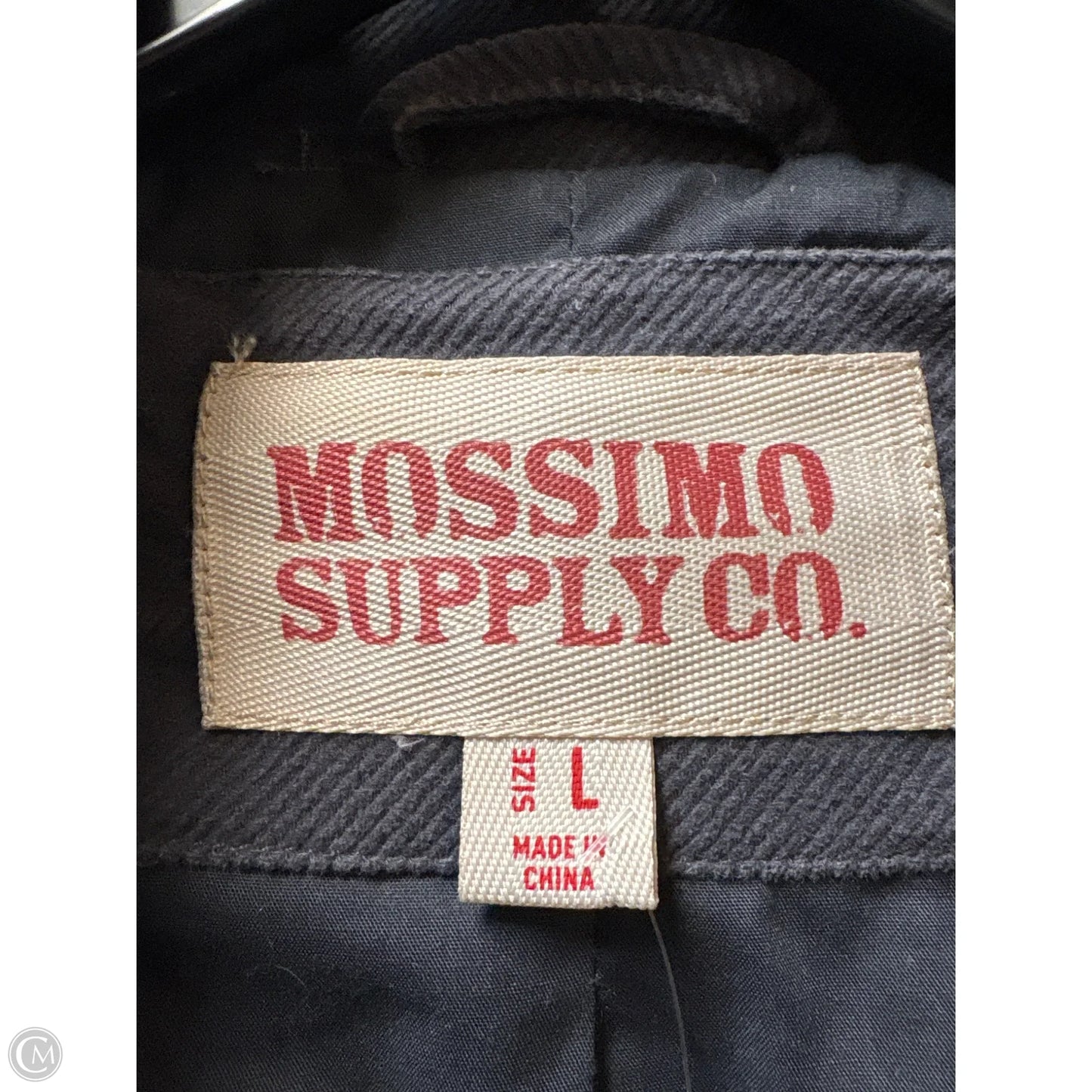 Coat Peacoat By Mossimo In Grey, Size: L
