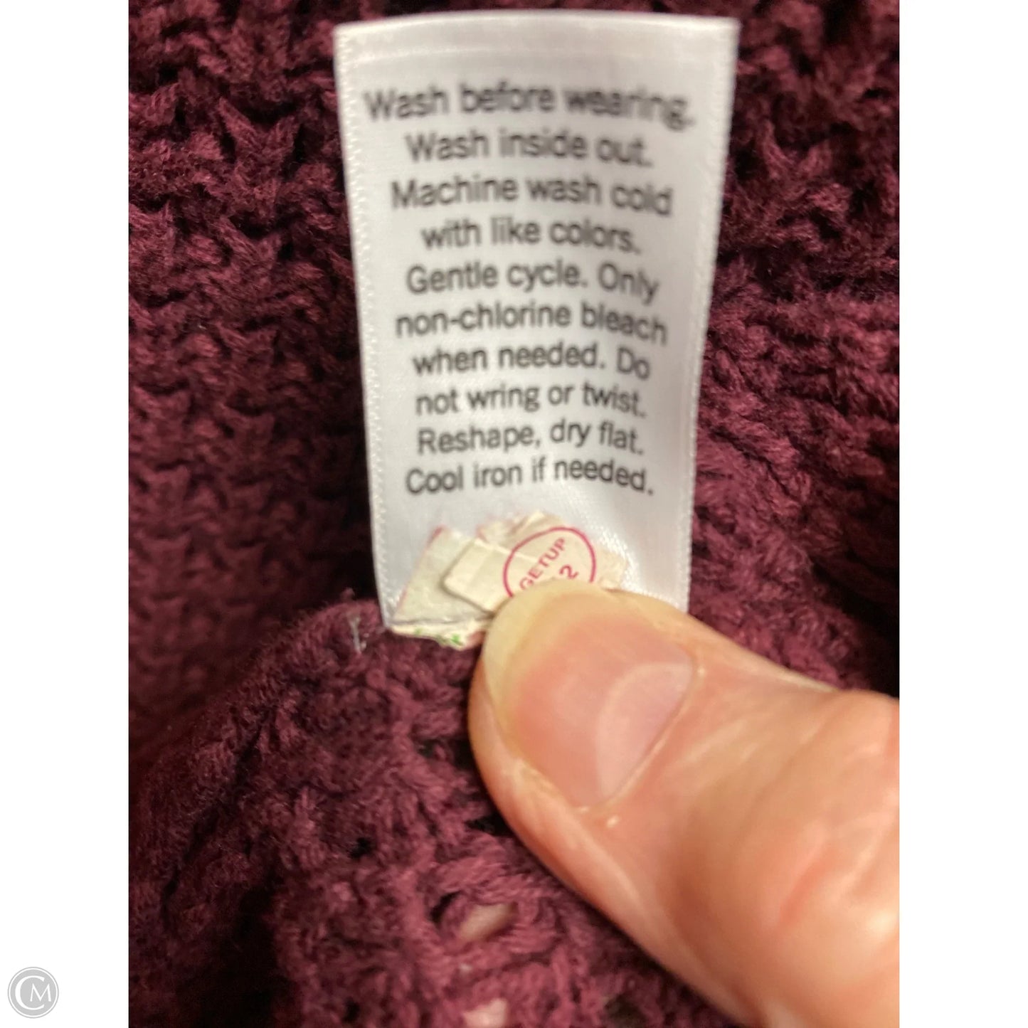 Sweater By Sonoma In Maroon, Size: S