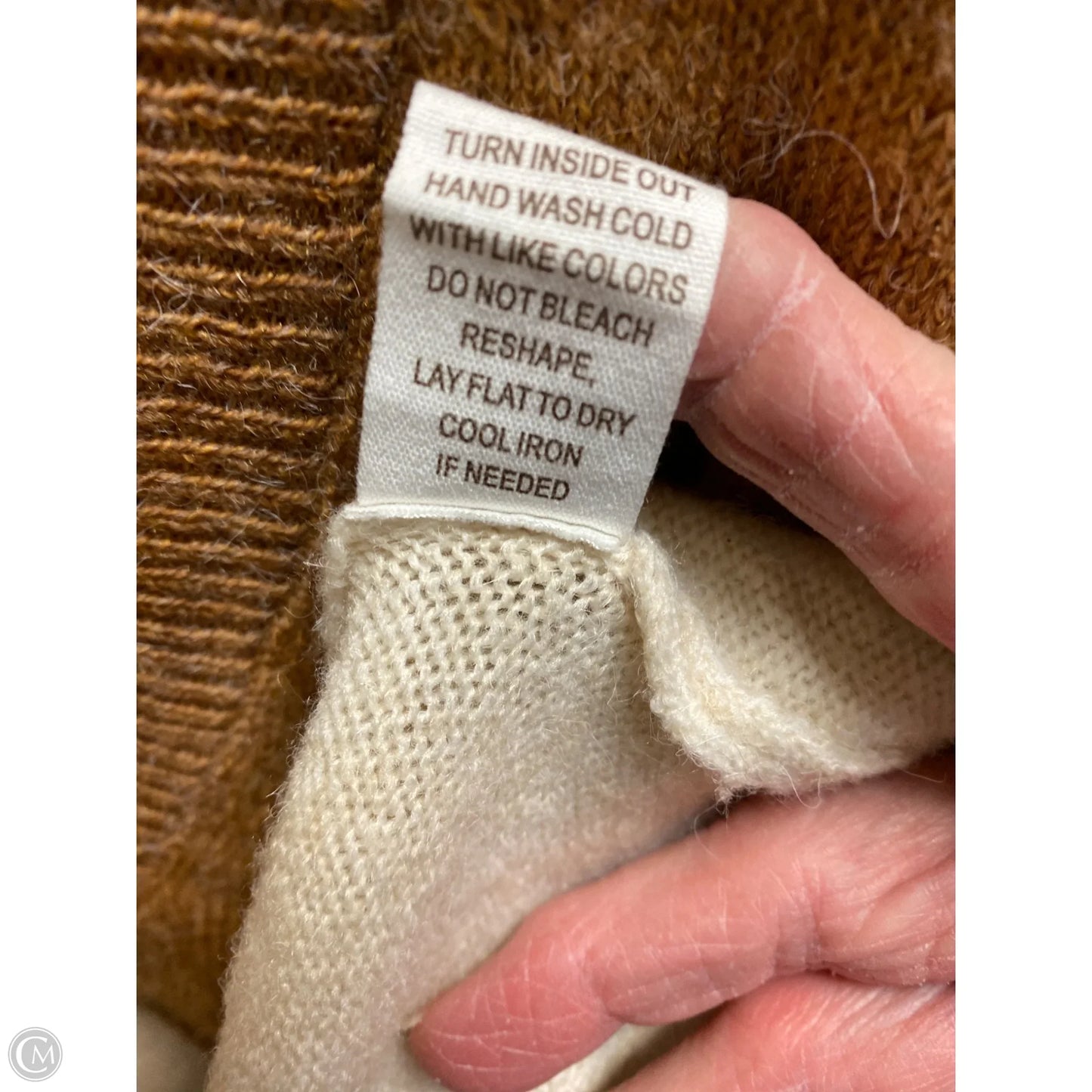 Sweater By Blu Pepper In Brown, Size: L