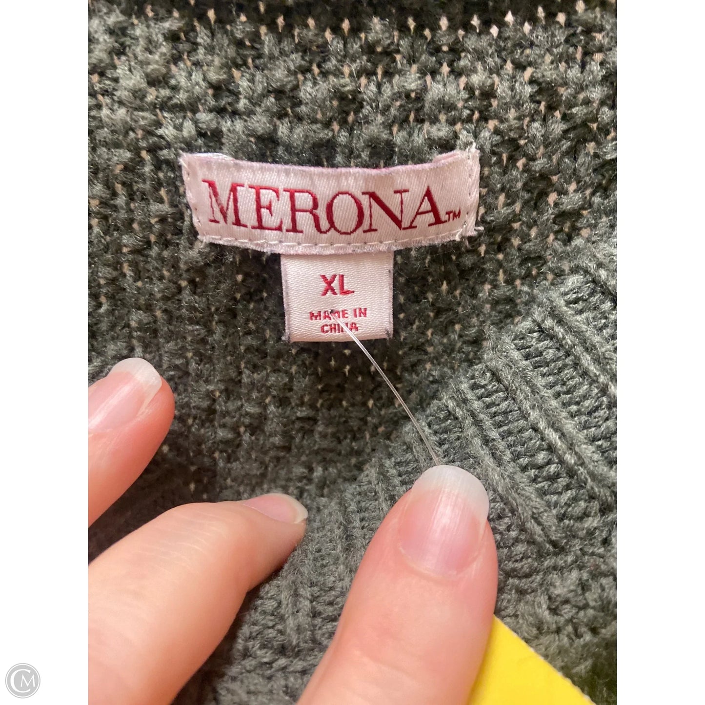Dress Sweater By Merona In Green, Size: Xl