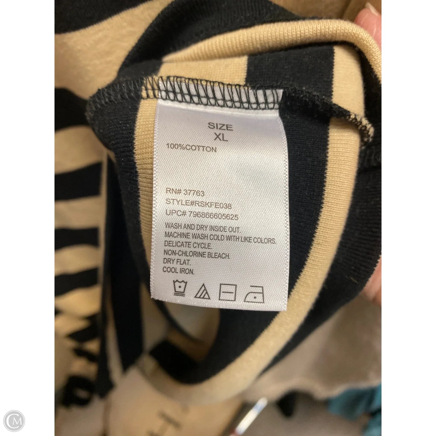 Top Long Sleeve By Rafafella, in Tan Size: Xl