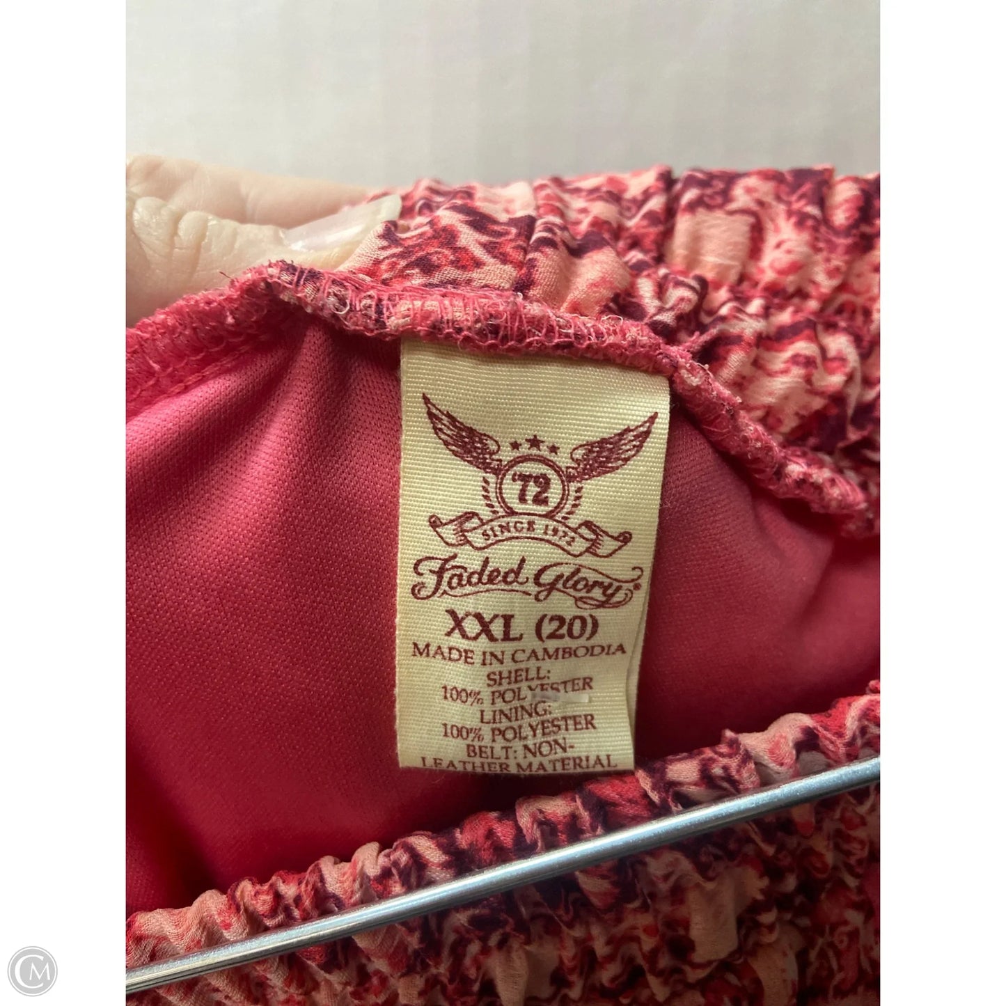 Skirt Maxi By Faded Glory In Pink, Size: Xxl