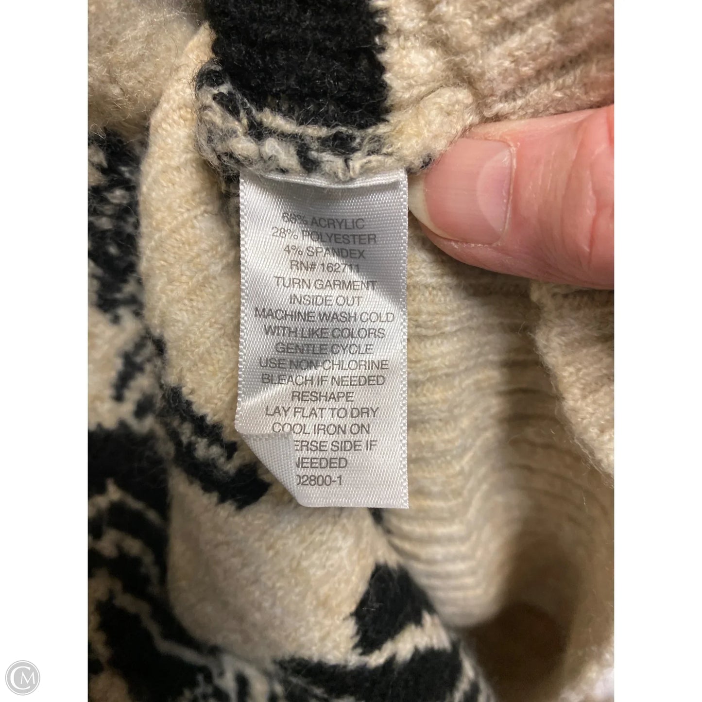 Sweater By Liz Claiborne In Tan, Size: Xl