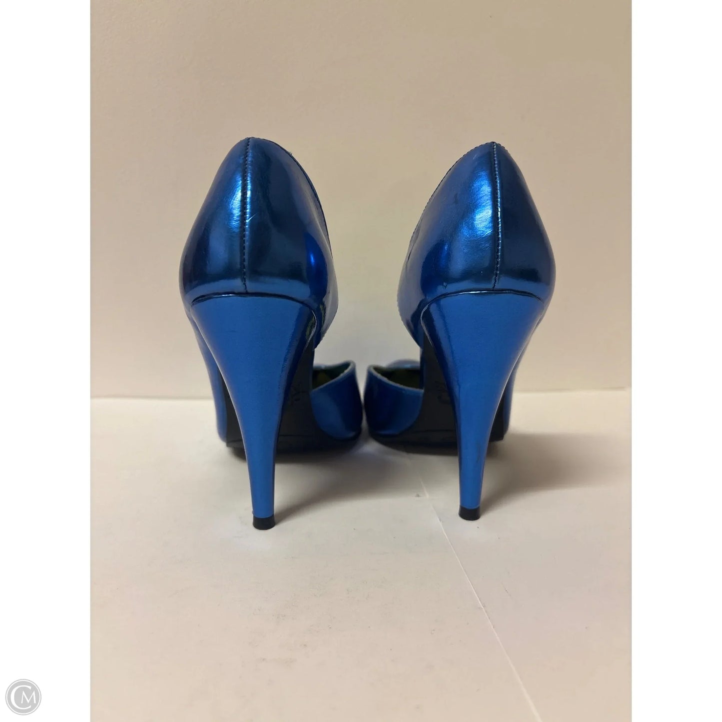 Shoes Designer By Vera Wang In Blue, Size: 7