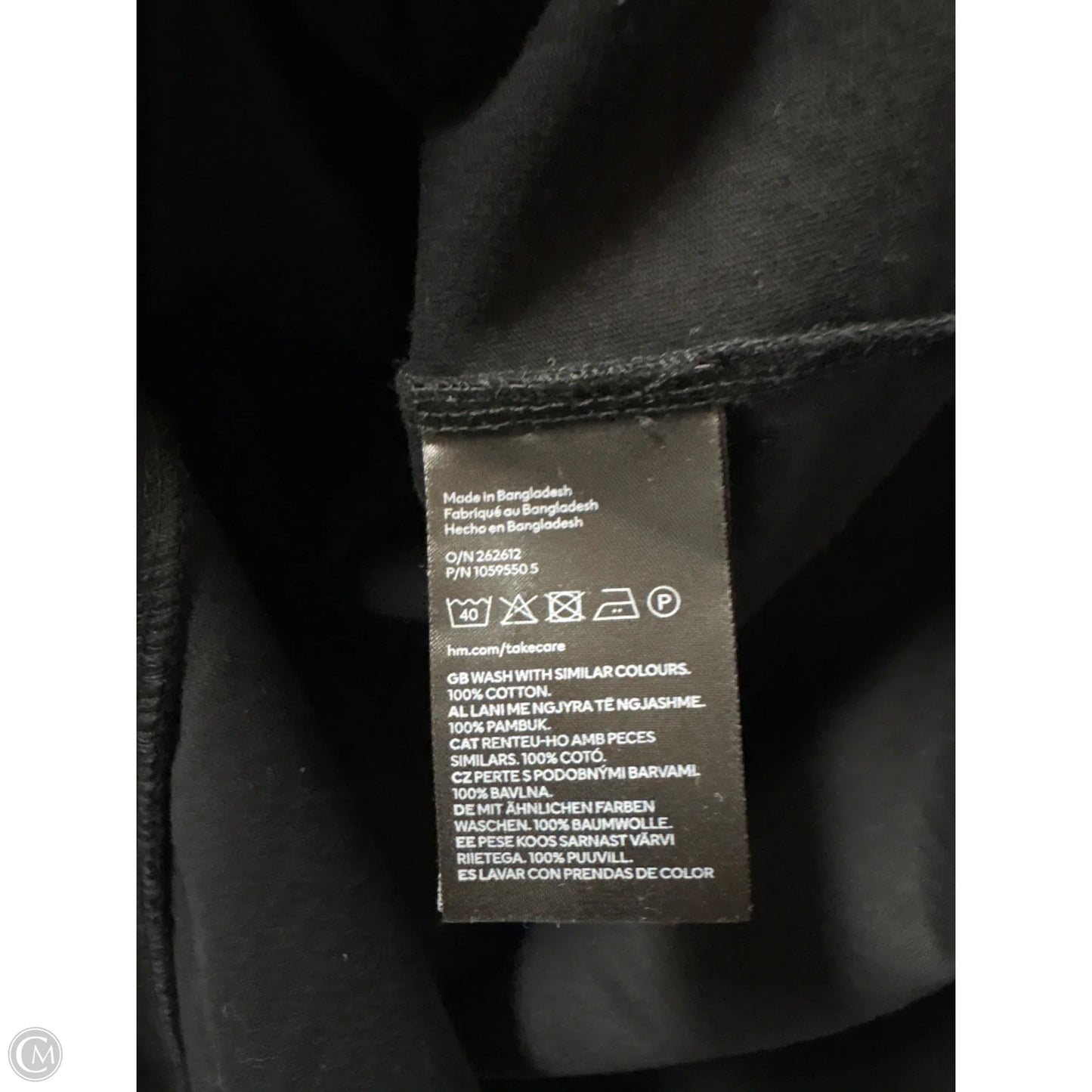 Dress Casual Maxi By H&m In Black, Size: L