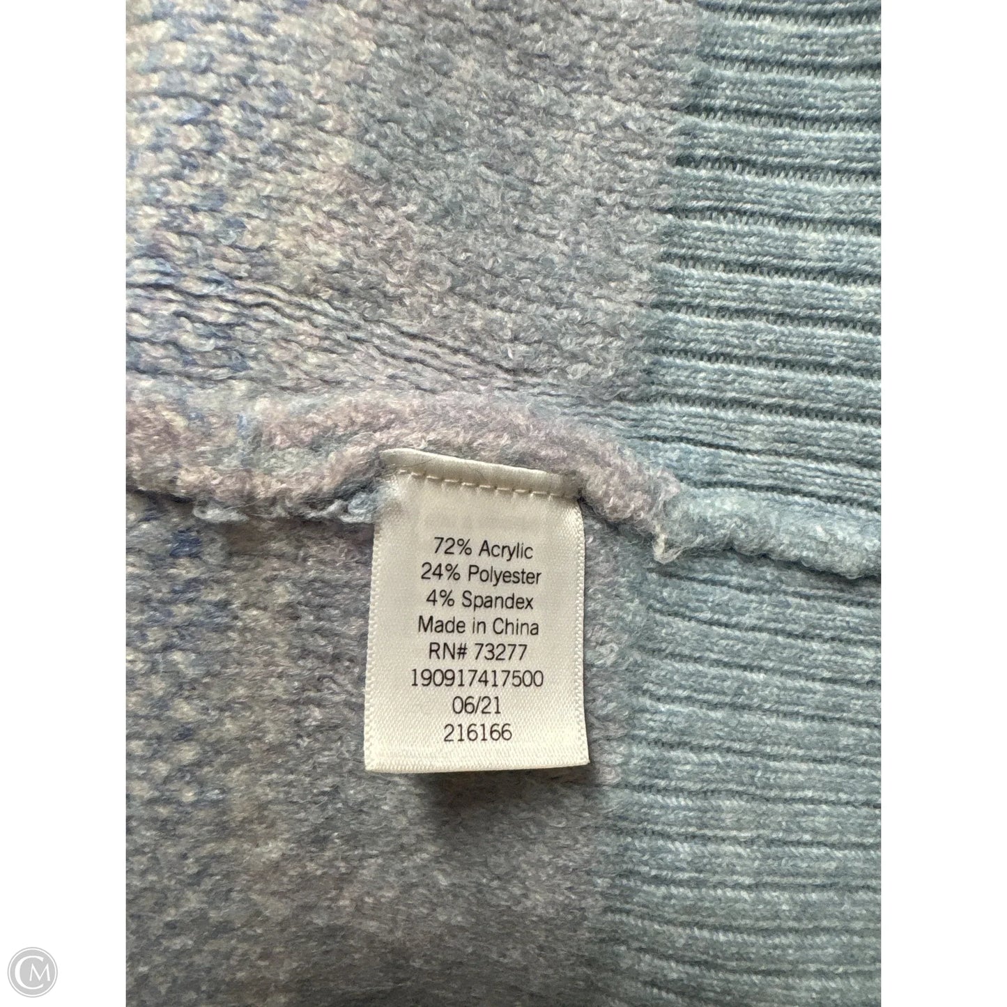 Cardigan By Croft And Barrow In Blue, Size: 4x