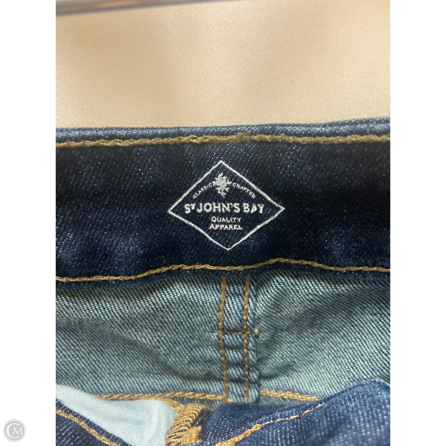 Jeans Straight By St Johns Bay In Blue Denim, Size: 8