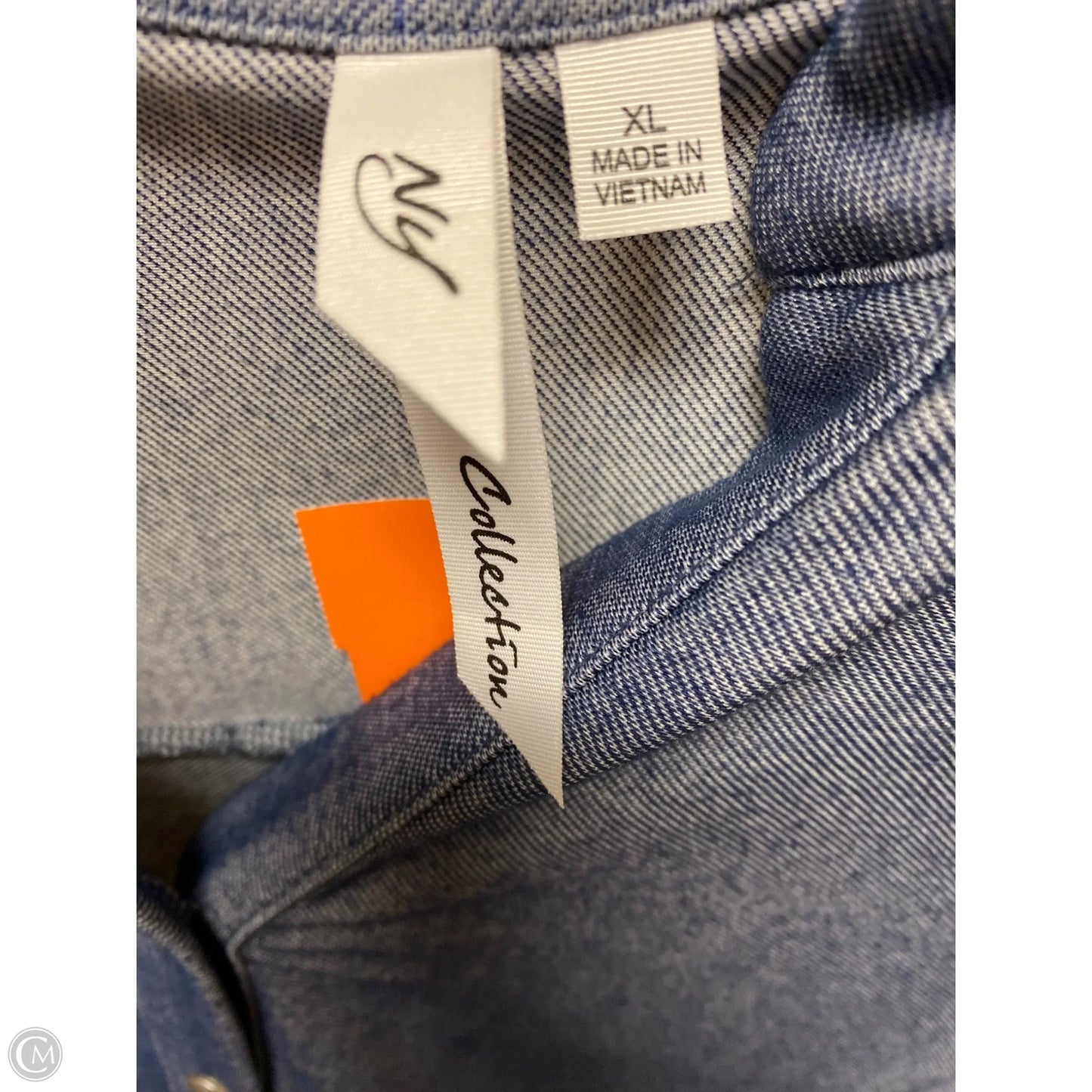 Top Short Sleeve By Ny Collection In Blue, Size: Xl
