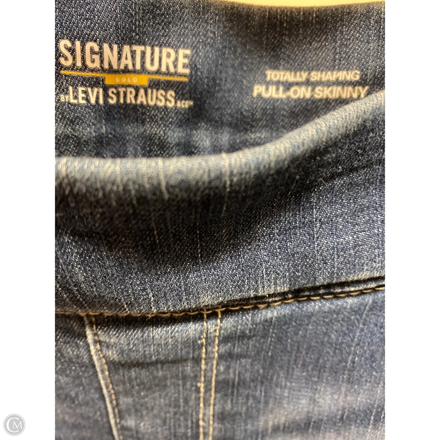Jeans Skinny By Levis In Blue Denim, Size: 18