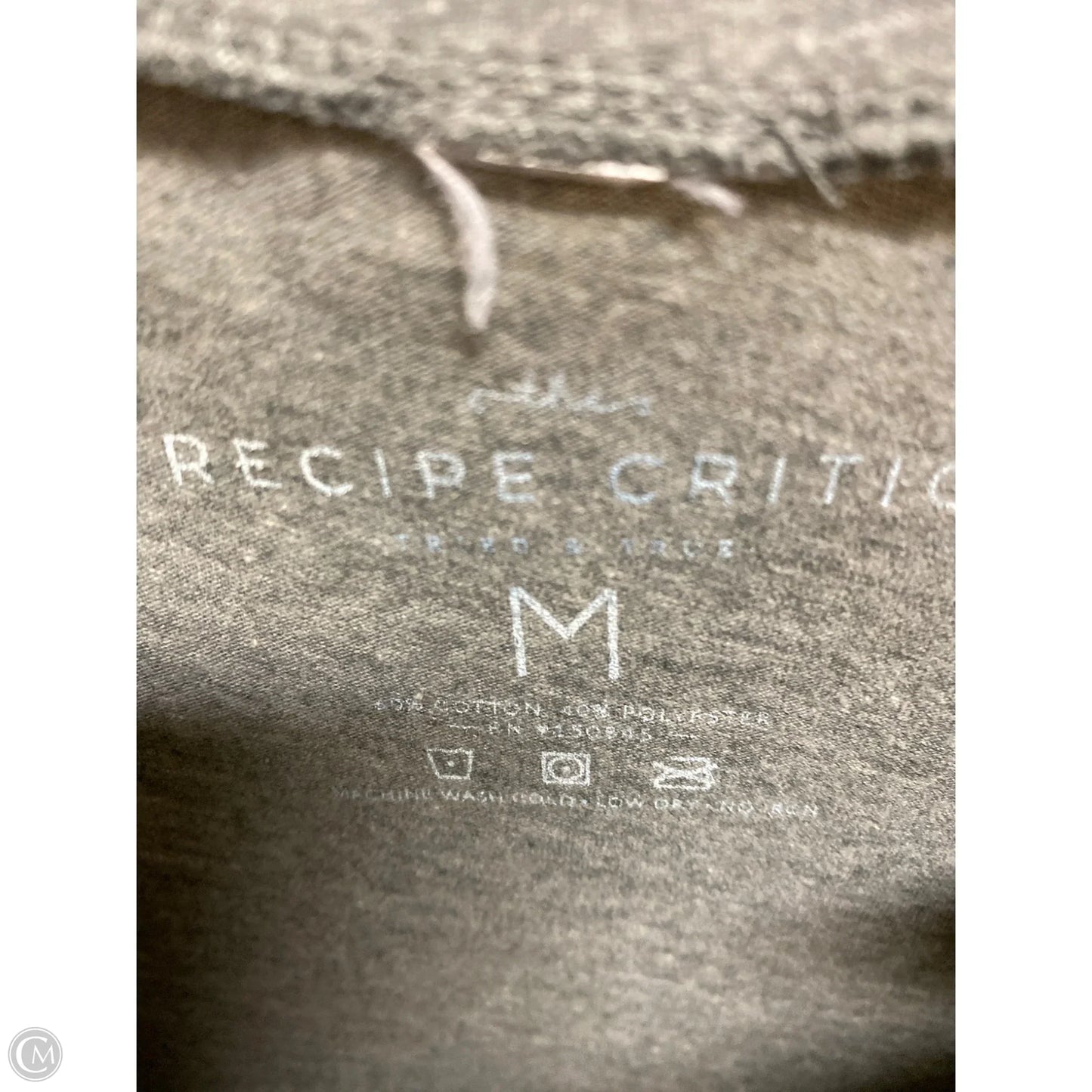 Top Short Sleeve By Clothes Mentor In Grey, Size: M