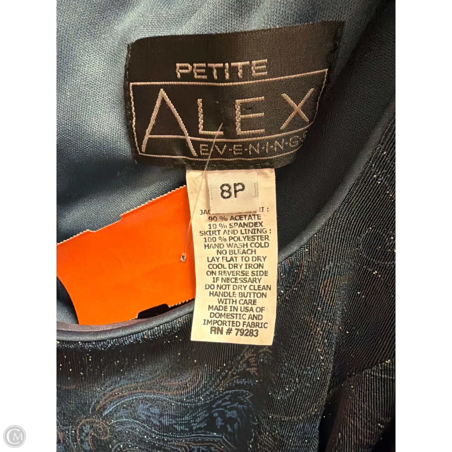 Dress Set 2pc By Alex Evenings In Blue, Size: Mp
