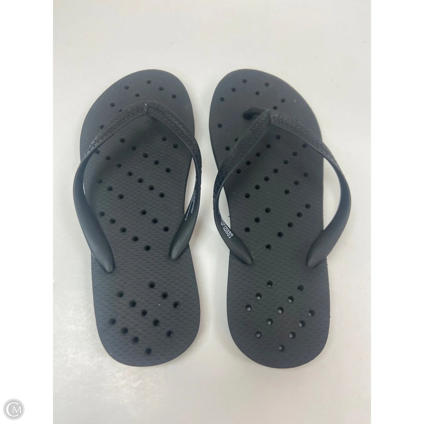 Sandals Flip Flops By Clothes Mentor In Black, Size: 7
