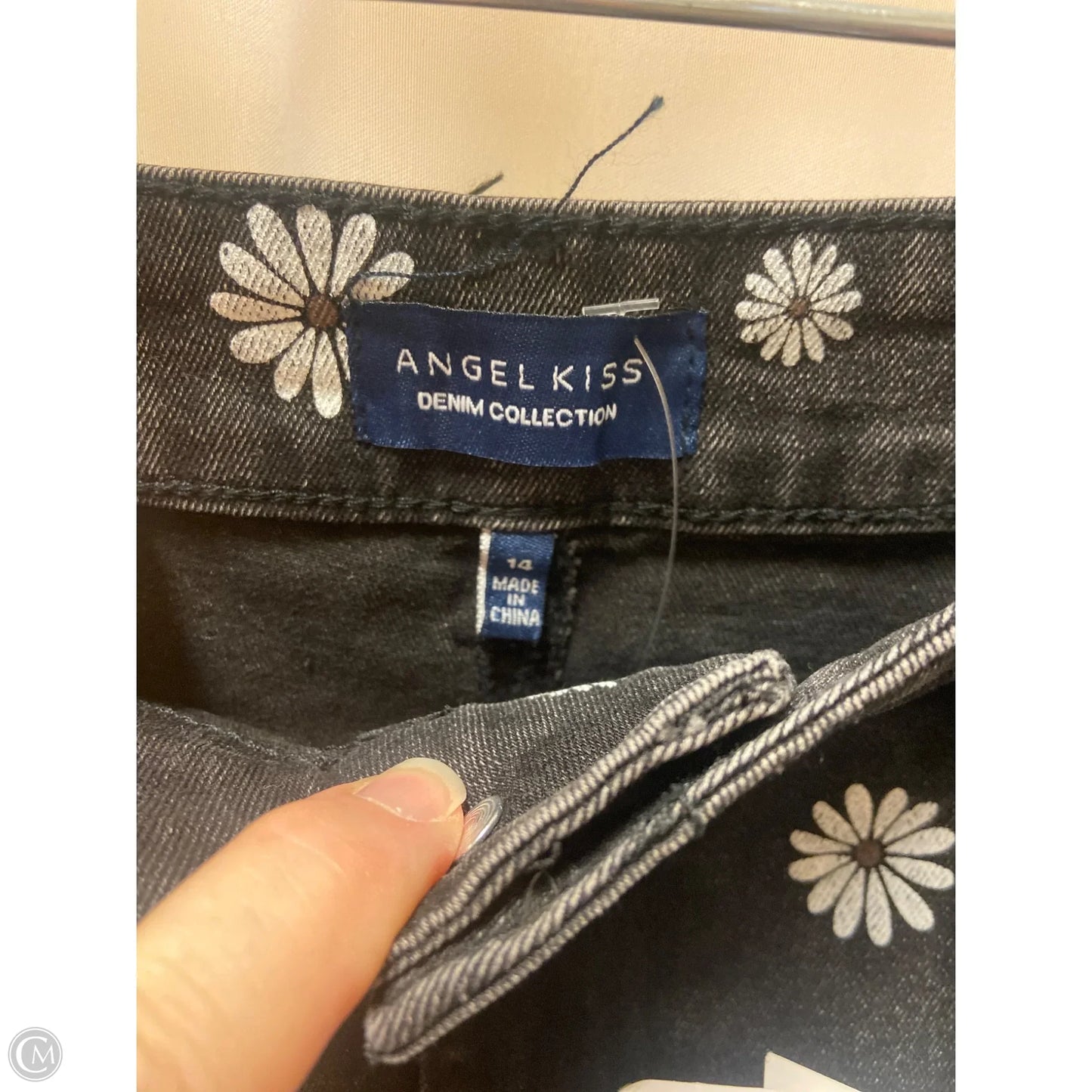 Shorts By Clothes Mentor In Black Denim, Size: 14