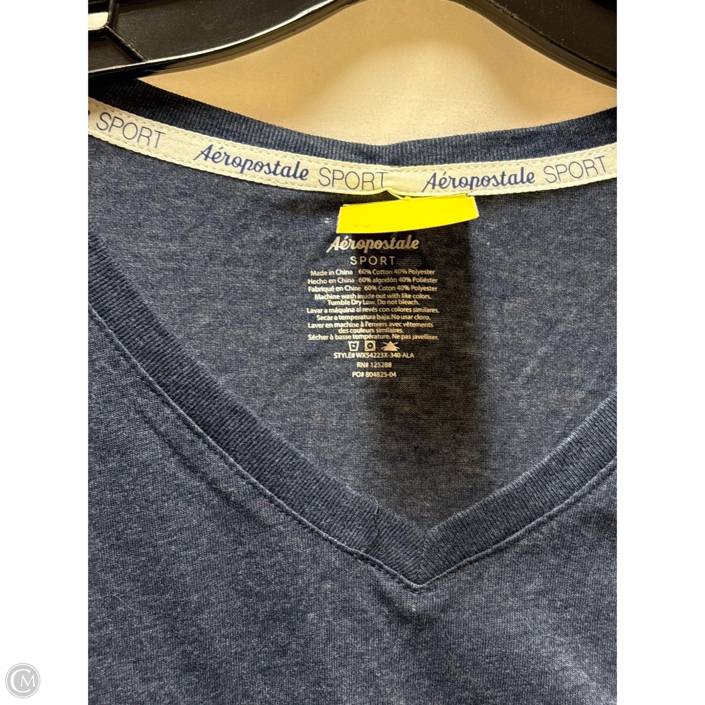 Top Short Sleeve By Aeropostale In Blue, Size: 1x
